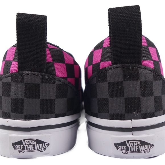 VANS Slip-On V Checkerboard (Carmine Rose / Black) - Picture 5 of 6